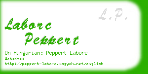 laborc peppert business card